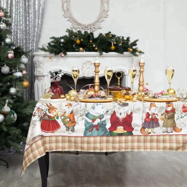 Новогодний набор салфеток Этель Winter holidays, 40х40см 4 шт