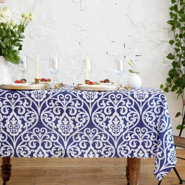 Скатерть Доляна Vintage patterns 150*180 +/- 2 см, 100% п/э