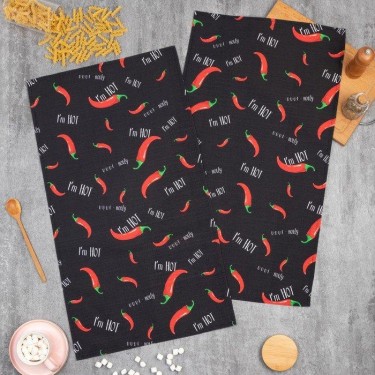 Набор кухонных полотенец Этель Pepper, 40х73 см-2шт, 100% хл, репс 210 г/м2