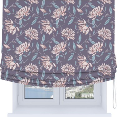 Римская штора Soft с мягкими складками, «Романтический вечер»