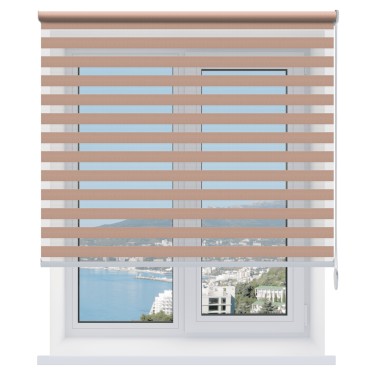 Рулонная штора День-ночь Metalic золото