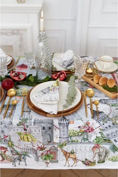 Набор столовый "Этель" Circus show, скатерть 180х145см +/-3см, салфетки 8 шт