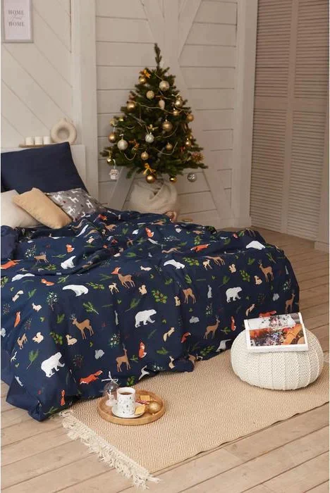 Постельное белье "Этель" Дуэт Winter animals 143*215 см - 2 шт, 240*220 см, 70*70 см - 2 шт
