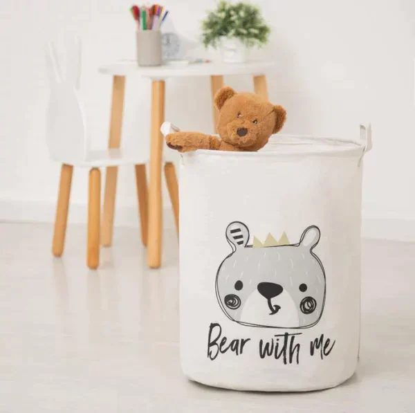 Корзинка текстильная Этель "Bear with me" 34х43 см