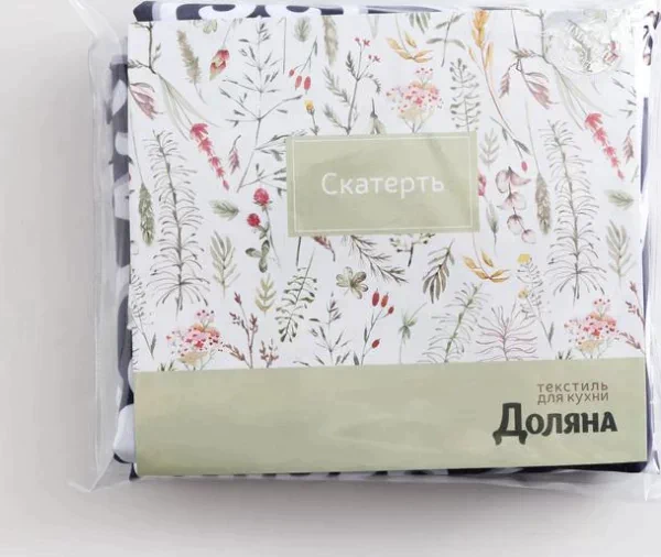 Скатерть Доляна Vintage patterns 150*180 +/- 2 см, 100% п/э
