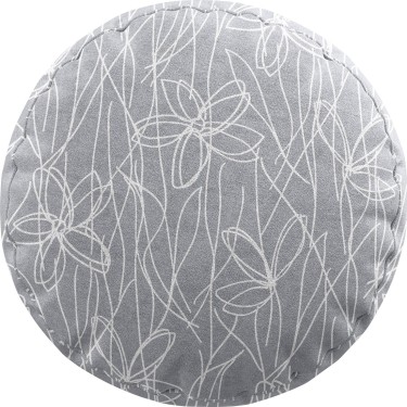 Подушка круглая Cortin «Нарисованные цветы»