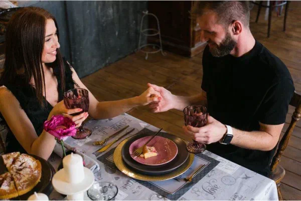Скатерть "Этель" Love 180х147 см, 100% хл, саржа 190 гр/м2