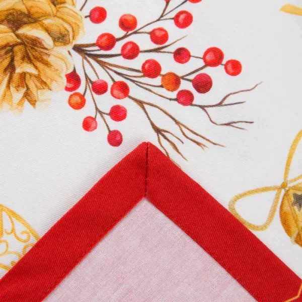 Скатерть "Этель" Golden Christmas 149х250см c ГМВО, 100%хл, 190 г/м2