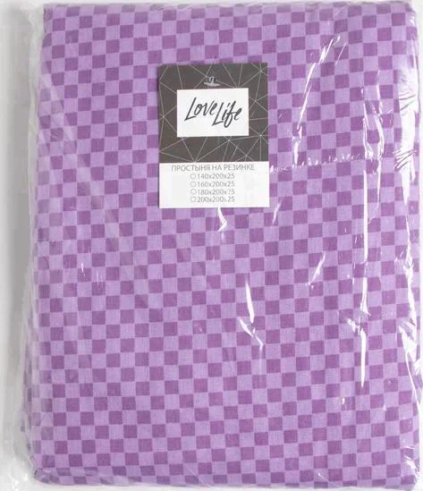 Простыня на резинке LoveLife "Закат" 180*200*25 см, 100% хлопок, поплин, 125 г/м²