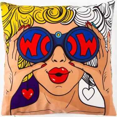 Наволочка Этель Красотки "WOW" 42 х 42 см, велюр