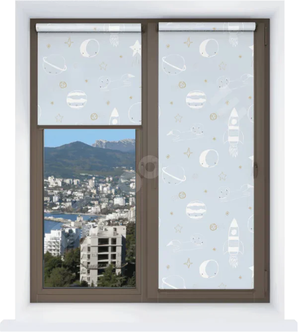 Рулонная штора Мини с принтом Прекрасная вселенная