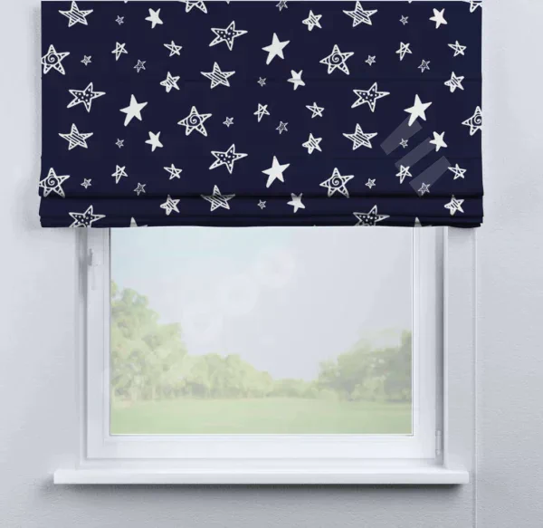 Римская штора «Кортин» для проема «Ночные звёзды»