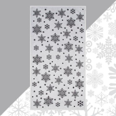 Полотенце махровое Этель «Снежинки» 70х130см, 100% хлопок, 420гр/м2