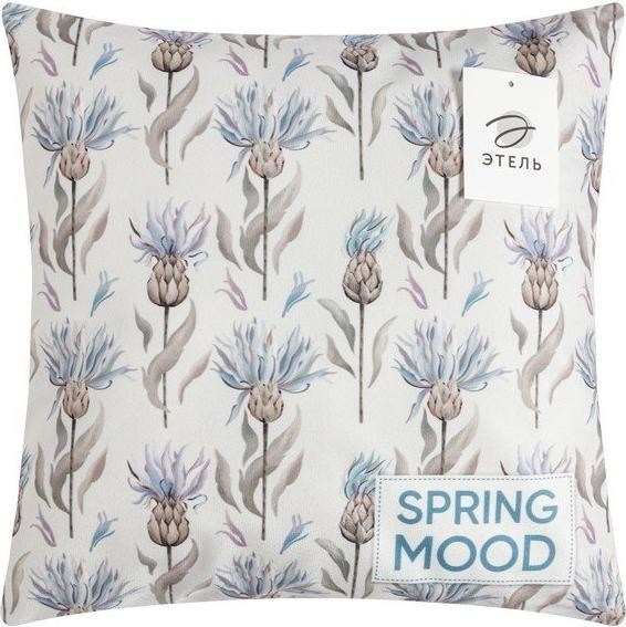 Наволочка Этель "Spring mood" 40х40 см, велюр, 100% п/э