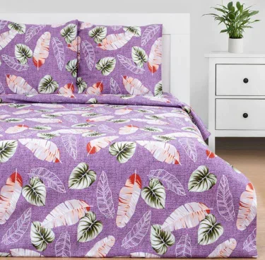 Постельное бельё Этель 2 сп "Тропические широты" 175*215см,200*220см,70*70см-2 шт, 100% хлопок, бязь
