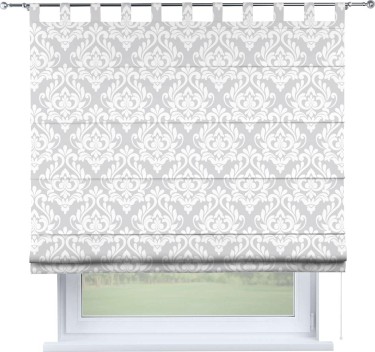 Римская штора на петлях «Дамаск светлый»