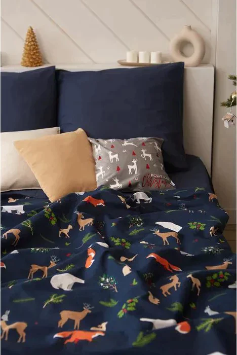 Постельное белье "Этель" 1.5 сп Winter animals 143*215 см, 150*214 см, 70*70 см - 2 шт