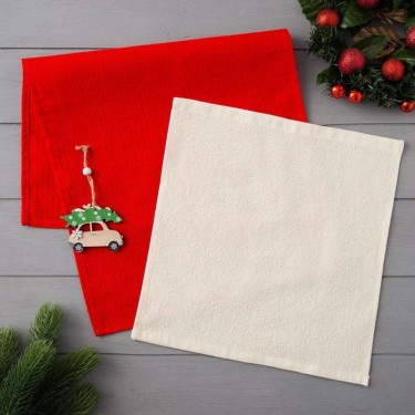 Набор полотенец LoveLife "Новогоднее чудо" (вид 3) : вафля 35*60 см, махра 30*30 см + игрушка 516310