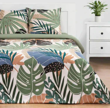 Постельное белье "Этель" 2 сп Colored tropics (вид2) 175*215 см, 200*220 см, 70*70 см - 2 шт