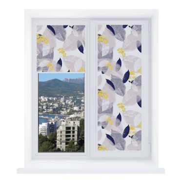 Рулонная штора Уни 2 с принтом Листопад