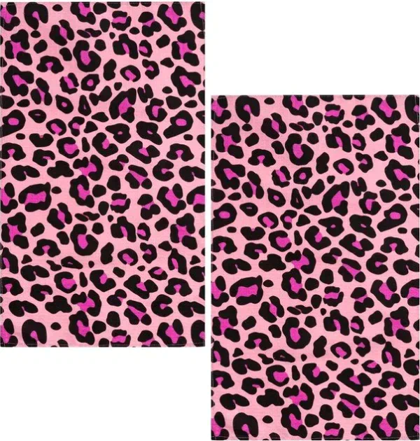Набор кух.полотенец Доляна Leopard 40х73см-2шт., 100% хл, вафля, 160 гр/м2
