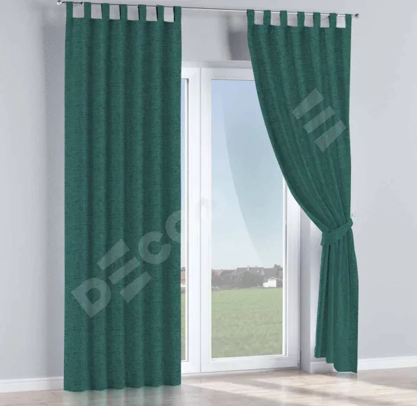 Комплект штор на петлях стиф димаут сине-зелёный