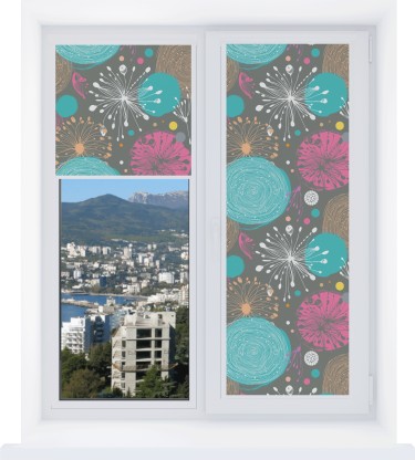 Рулонная штора Уни 2 с принтом Милый гранж