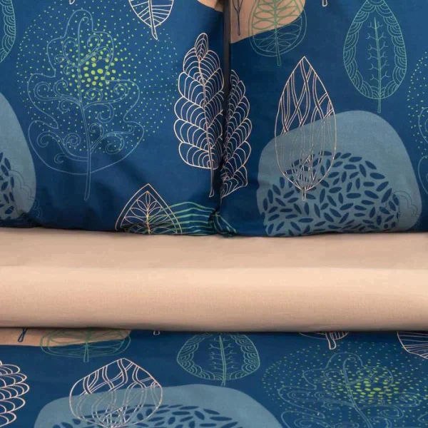 Постельное белье Этель 2 сп Leaves (вид 2) 175*215 см, 200*220 см,70*70 см-2 шт