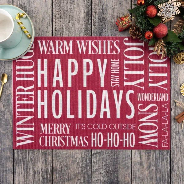 Салфетка на стол "Happy Holidays" 40х29 см