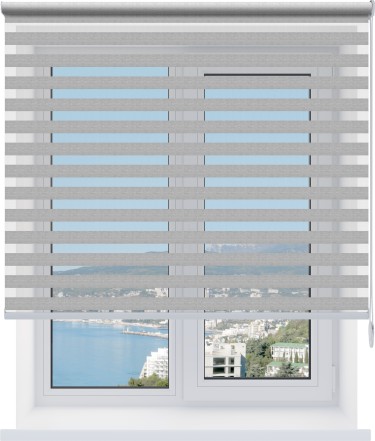 Рулонная штора День-ночь Savana серый