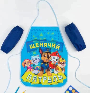 Фартук с нарукавниками детский PAW PATROL «Щенячий Патруль», 49х39 см