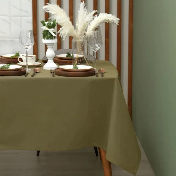 Скатерть Этель Kitchen 150х180 см, цвет зелёный, 100% хл, саржа 220 г/м2