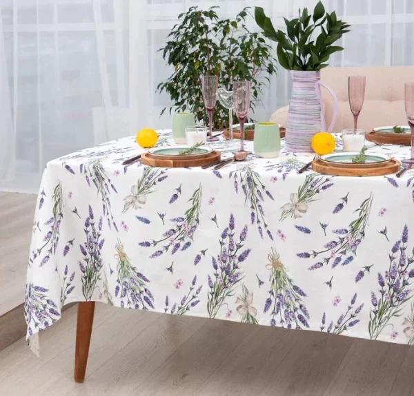 Скатерть "Этель" Lavender 149х110 см, 100% хл, саржа 190 г/м2