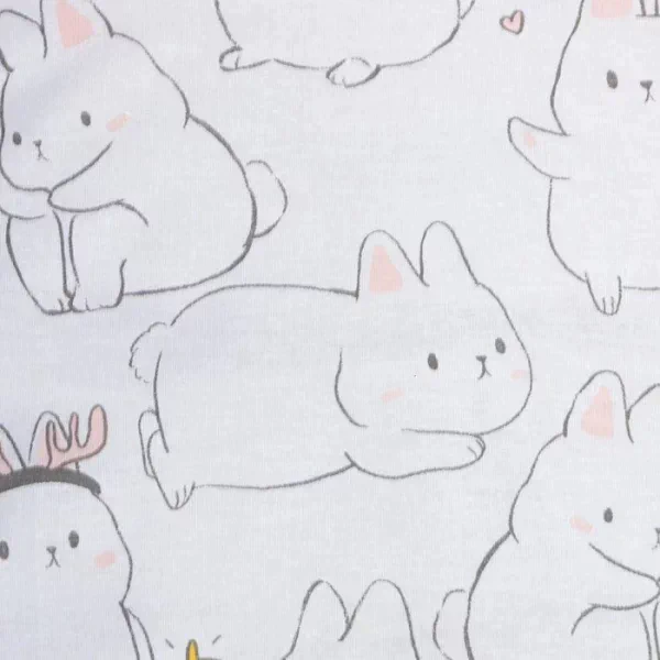 Постельное бельё Этель Дуэт Cute rabbits 143х215 см - 2 шт, 220х240 см, 70х70 см - 2 шт
