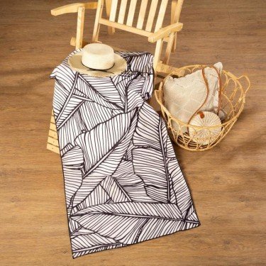 Полотенце пляжное с ручками Этель «Листья», 70*140 см,250гр/м2,100%п/э