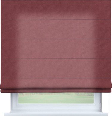 Римская штора «Кортин», канвас ягодный, для проёма