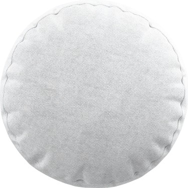 Подушка круглая «Кортин» лён димаут белый