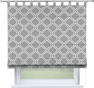 Римская штора на петлях «Тайны востока серый»
