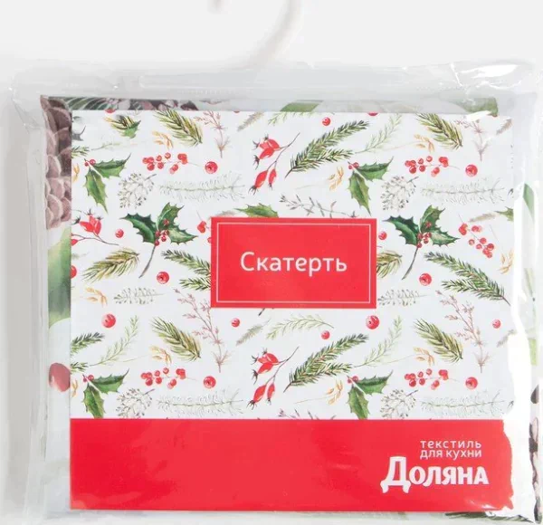 Скатерть Доляна «Шишкин лес» 145×220 см, 100% п/э
