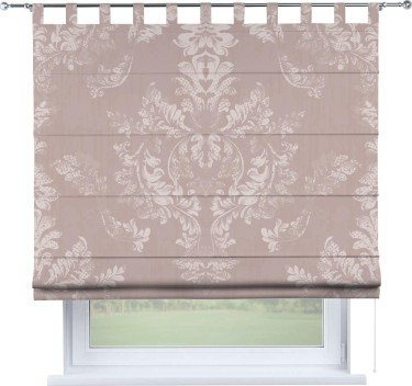 Римская штора на петлях «Винтажный узор бежевый»
