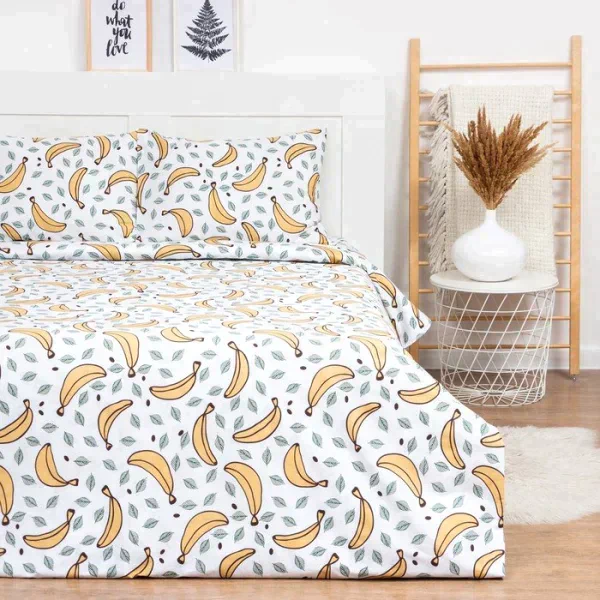 Постельное бельё LoveLife 1, 5сп Bananas 143х215см, 150х225см, 50х70см-2шт, 100%хлопок, сатин, 125г/м²