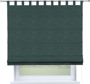 Римская штора на петлях «Кортин», стиф димаут сине-зелёный