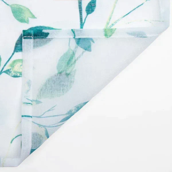 Тюль Этель Green leaves, на шторной ленте 145х270 см, 70гр/м2, 100% п/э
