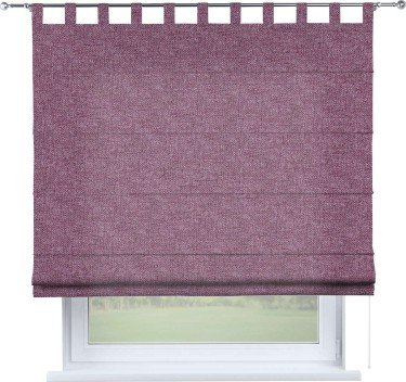 Римская штора на петлях «Кортин», ткань лён кашемир сиреневый