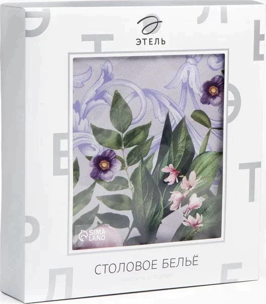 Скатерть "Этель" Цветочный этюд 110х150 см, 100% хл, саржа 190 гр/м2