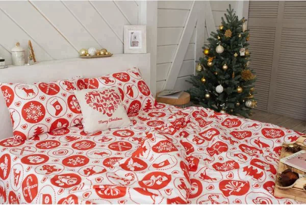 Постельное белье LoveLife дуэт " New Year's gifts" 143*215см-2шт,240*225см,50*70см-2шт