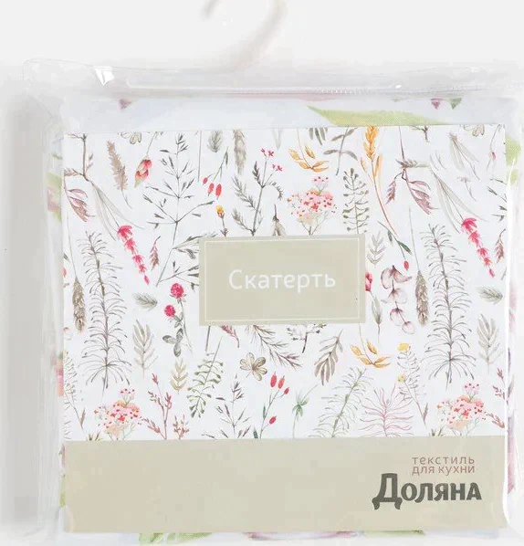 Скатерть Доляна «Цветочная сказка» 145х250 см, 100% п/э