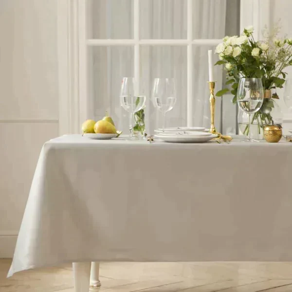 Скатерть Этель Cozy 150*180 +/-3см, цв.серый, пл. 192 г/м2, хл с ВГМО