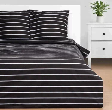 Постельное бельё Этель 2 сп Black stripes 175х215 см, 200х220 см, 70х70 см-2 шт, 100% хлопок, поплин