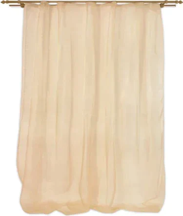 Штора Organza 145х260 см, шампань, шторная лента, 100% полиэстер
